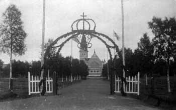 Gustav V vid Rosornas Kyrka